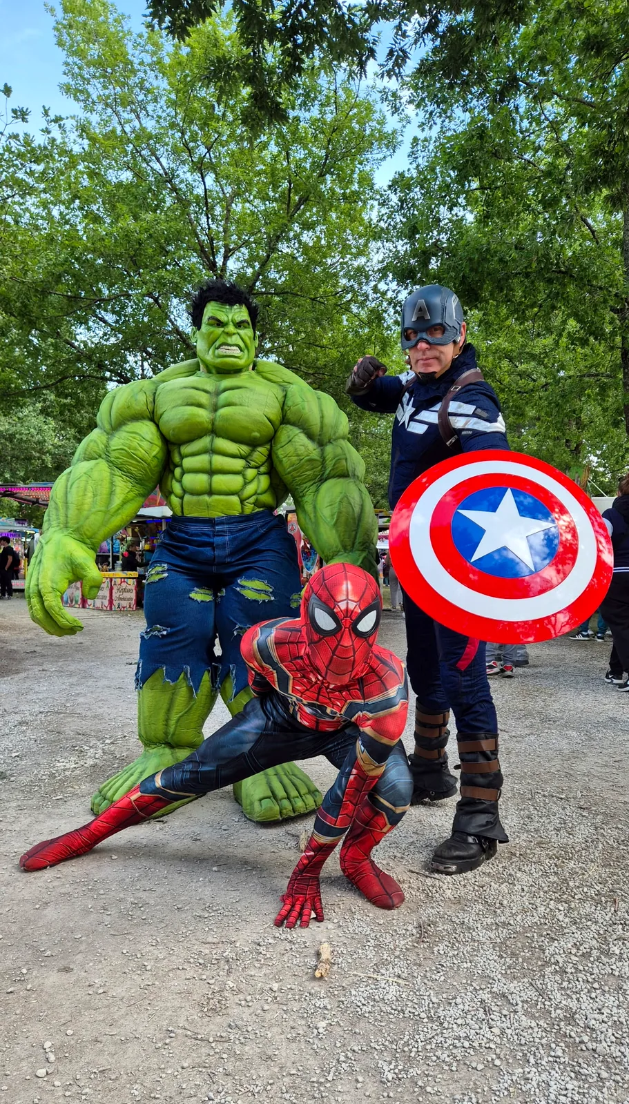 Hulk Spider-Man Captain America